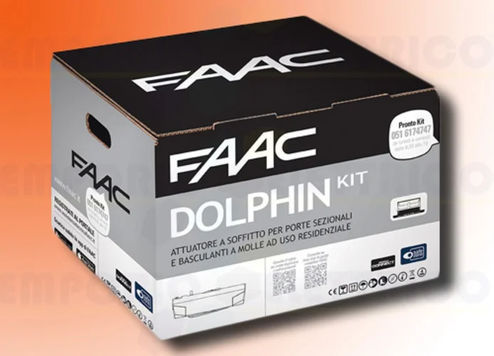 faac kit automatisme dolphin 24v dc dolphin kit safe 10566544
