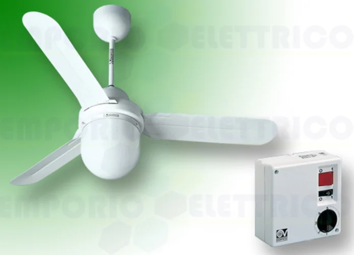 vortice kit ventilateur plafond nordik design is/l 140/56 blanc 61301 ev61301a