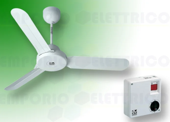 vortice kit ventilateur plafond nordik design is 160/60" blanc 61460 ev61460a
