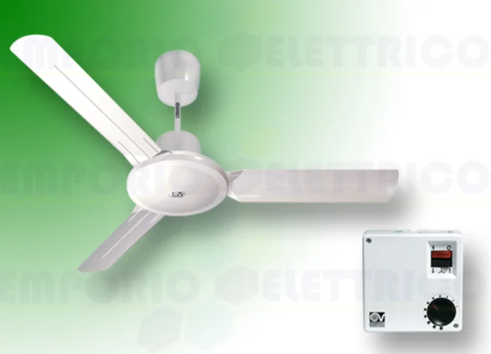 vortice kit ventilateur plafond nordik evolution r 120/48 blanc 61751 ev61751a
