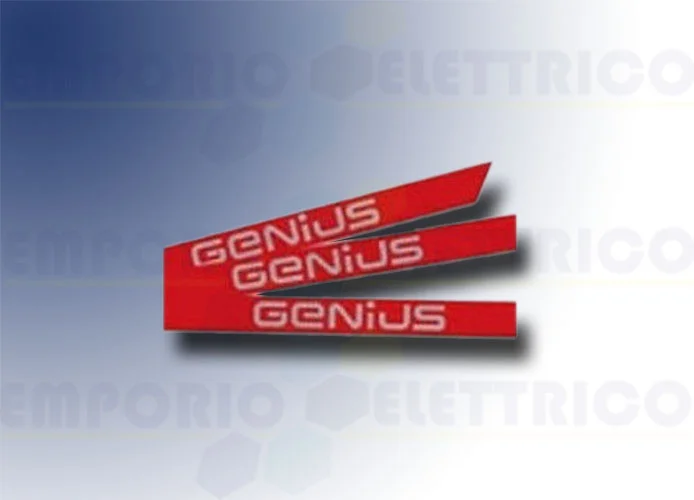genius kit autocollants avec logo genius pour tige simple 6100201