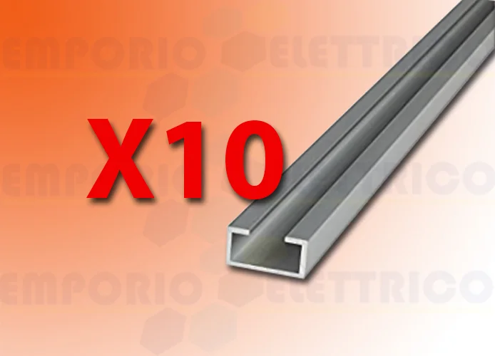 faac kit profil en aluminium 10pcs de 2,5m xs30 105537