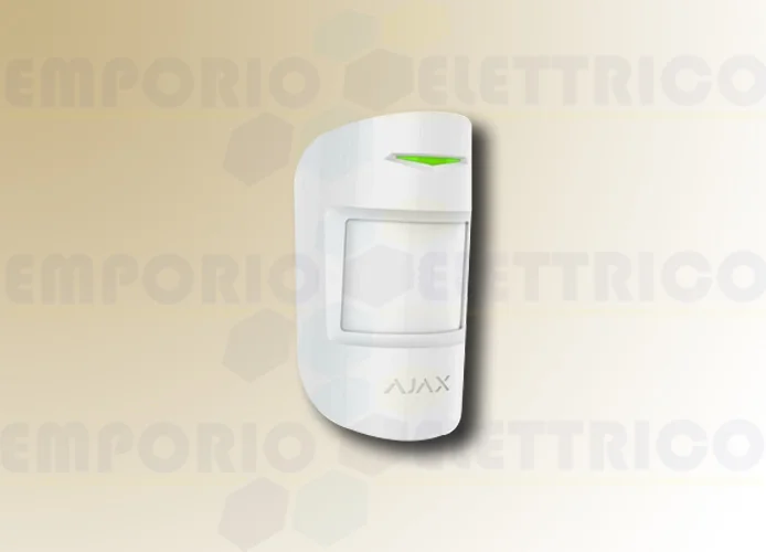 ajax détecteur de mouvement et de bris verre wireless blanc combiprotect 38097