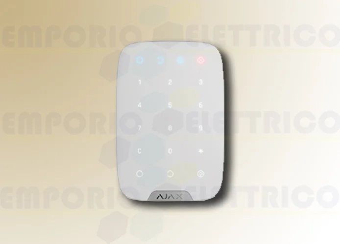 ajax clavier wireless bidirectionnel blanc keypad 38249