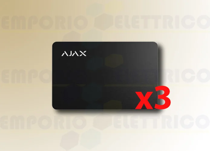 ajax carte sans contact pass noire (3 pièces) 38220