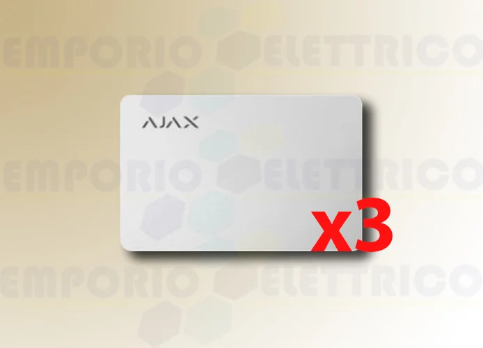 ajax carte sans contact pass blanche (3 pièces) 38224