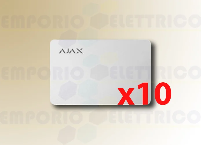 ajax carte sans contact pass blanche (10 pièces) 38222
