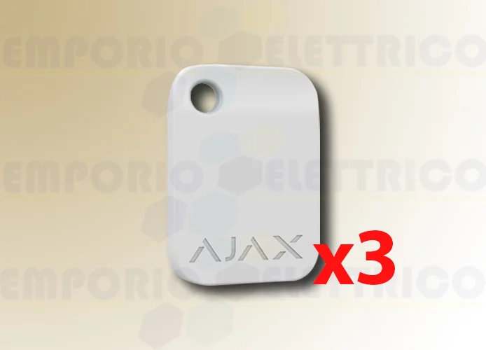 ajax porte-clés sans contact blanc tag (3 pièces) 38232