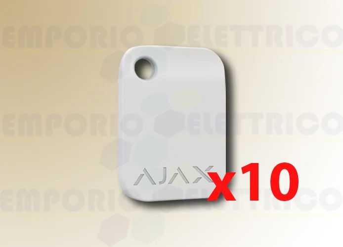 ajax porte-clés sans contact blanc tag (10 pièces) 38230