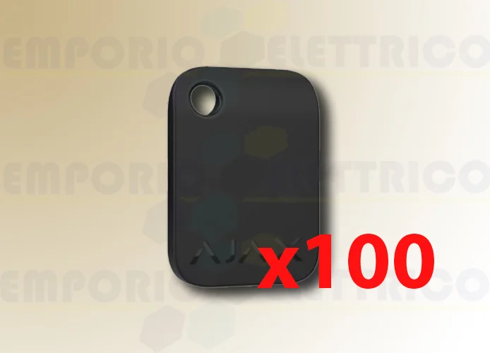ajax porte-clés sans contact noir tag (100 pièces) 38225
