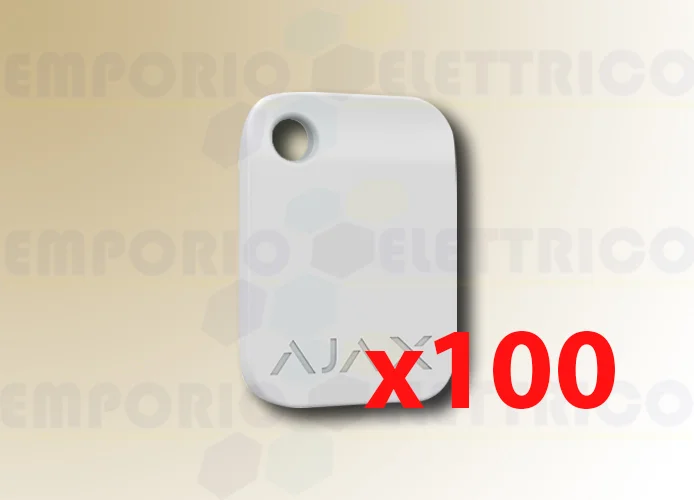 ajax porte-clés sans contact blanc tag (100 pièces) 38229