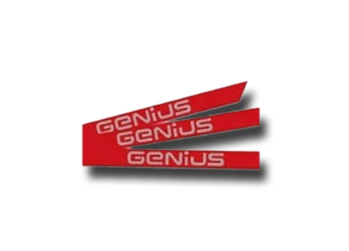 genius kit autocollants avec logo genius pour tige simple 6100201