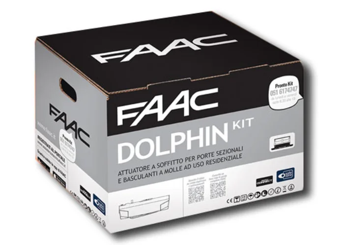 faac kit automatisme dolphin 24v dc dolphin kit safe 10566544fr