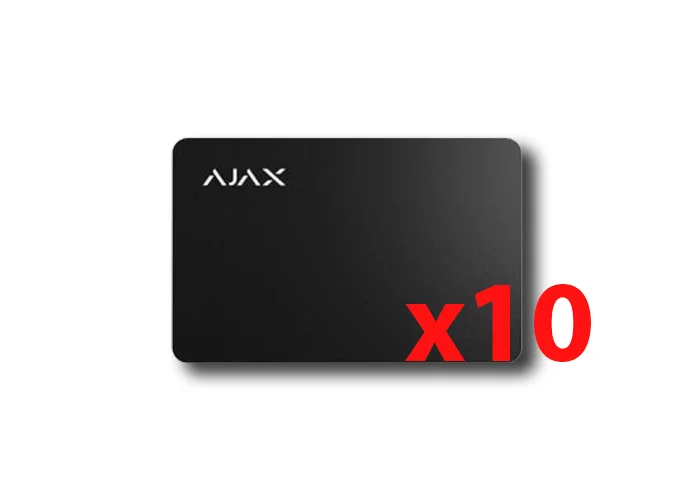 ajax carte sans contact pass noire (10 pièces) 38218