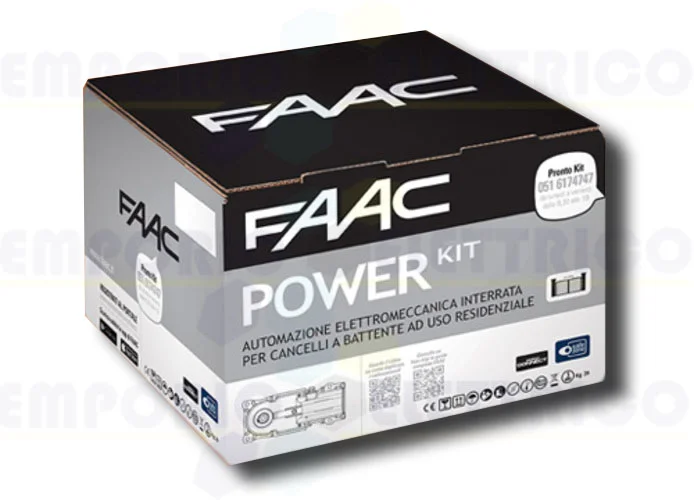 faac kit motorisation 24v dc power kit safe 106747445