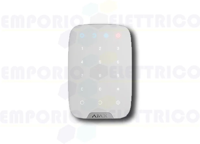 ajax clavier wireless bidirectionnel blanc keypad 38249